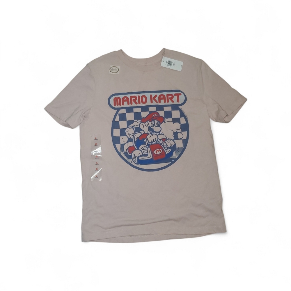 New Light Pink Mario Kart Tee - Picture 1 of 1